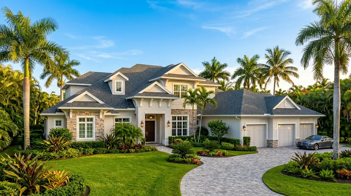 Florida home with a brand-new architectural shingle roof